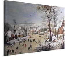 Artgeist Paveikslas - Winter Landscape with Birdtrap (Pieter Bruegel the Elder)