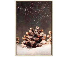 Artgeist Paveikslas - Winter Pine Cone (1 Part) Vertical