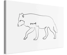 Artgeist Paveikslas - Wolf (1 Part) Wide