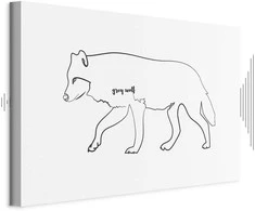 Artgeist Paveikslas - Wolf (1 Part) Wide