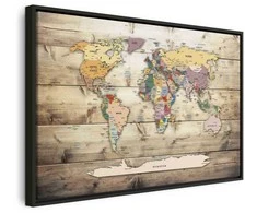 Artgeist Paveikslas - World Map: Colourful Continents