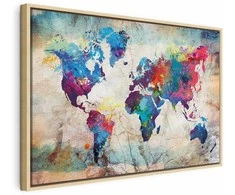 Artgeist Paveikslas - World Map: Colourful Madness