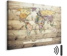Artgeist Paveikslas - World Map: Colourful Continents