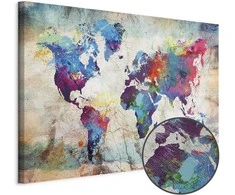 Artgeist Paveikslas - World Map: Colourful Madness