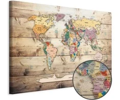 Artgeist Paveikslas - World Map: Colourful Continents