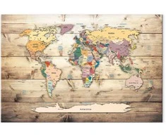 Artgeist Paveikslas - World Map: Colourful Continents