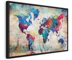 Artgeist Paveikslas - World Map: Colourful Madness