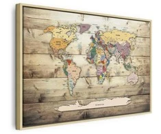 Artgeist Paveikslas - World Map: Colourful Continents