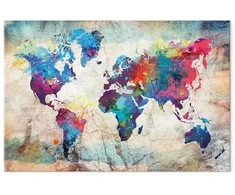 Artgeist Paveikslas - World Map: Colourful Madness
