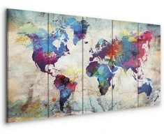 Artgeist Paveikslas - World Map: Cracked Wall