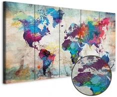 Artgeist Paveikslas - World Map: Cracked Wall