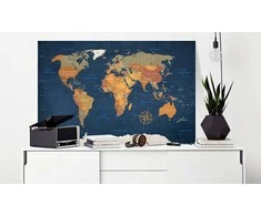 Artgeist Paveikslas - World Map: Ink Oceans