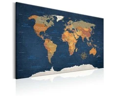 Artgeist Paveikslas - World Map: Ink Oceans