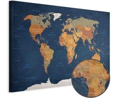 Artgeist Paveikslas - World Map: Ink Oceans