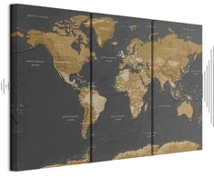 Artgeist Paveikslas - World Map: Modern Aesthetics
