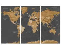 Artgeist Paveikslas - World Map: Modern Aesthetics