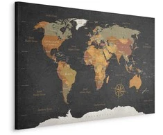Artgeist Paveikslas - World Map: Secrets of the Earth