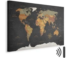Artgeist Paveikslas - World Map: Secrets of the Earth