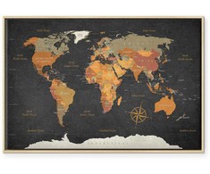 Artgeist Paveikslas - World Map: Secrets of the Earth