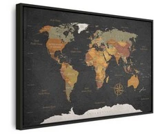 Artgeist Paveikslas - World Map: Secrets of the Earth