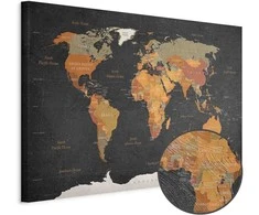 Artgeist Paveikslas - World Map: Secrets of the Earth