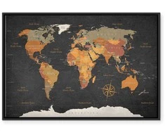 Artgeist Paveikslas - World Map: Secrets of the Earth