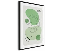 Artgeist Paveikslas - Žalias Aesthetics of Monstera (1 Part) Vertical