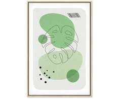 Artgeist Paveikslas - Žalias Aesthetics of Monstera (1 Part) Vertical