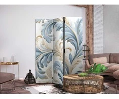 Artgeist Pertvara - Baroque Ornaments in Light Creamy Mėlyna Colors
