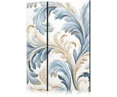 Artgeist Pertvara - Baroque Ornaments in Light Creamy Mėlyna Colors