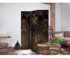 Artgeist Pertvara - Baroque Ornaments in Patinated Gold and Bronze - Retro Motif
