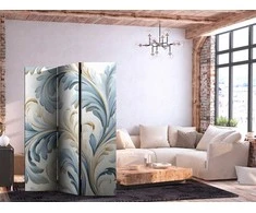 Artgeist Pertvara - Baroque Ornaments in Light Creamy Mėlyna Colors