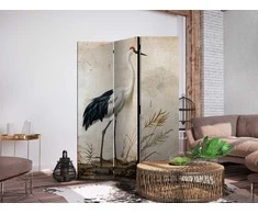 Artgeist Pertvara - Birds from an old engraving - vintage-style illustration depicting a heron and a crane