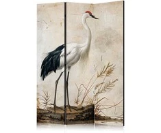 Artgeist Pertvara - Birds from an old engraving - vintage-style illustration depicting a heron and a crane