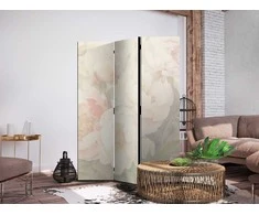 Artgeist Pertvara - Blooming Peonies - Bright Large Flowers Enveloped in Baltas Mist