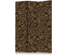 Artgeist Pertvara - Dense Vegetation - Botanical Patterns in Illustrative Style; Brown
