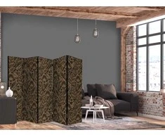 Artgeist Pertvara - Dense Vegetation - Botanical Patterns in Illustrative Style; Brown