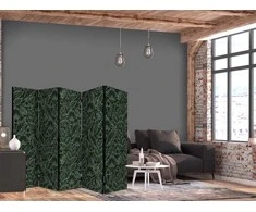 Artgeist Pertvara - Dense Vegetation - Botanical Patterns in Illustrative Style; Žalias