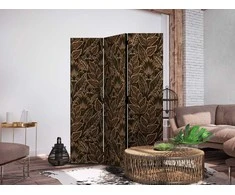 Artgeist Pertvara - Dense Vegetation - Botanical Patterns in Illustrative Style; Brown