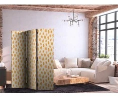Artgeist Pertvara - Drawn Pattern in Spots and Dots in Shades of Oranžinis and Ecru