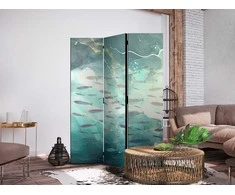 Artgeist Pertvara - Escaping Fish - Very Fast Swimming Fishes in Muted Colors Among Sea Depths