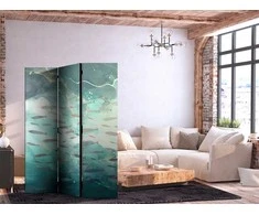 Artgeist Pertvara - Escaping Fish - Very Fast Swimming Fishes in Muted Colors Among Sea Depths