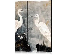 Artgeist Pertvara - Herons and cherry blossoms - oriental-style illustration depicting birds