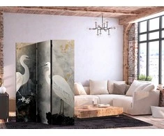 Artgeist Pertvara - Herons and cherry blossoms - oriental-style illustration depicting birds