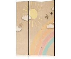 Artgeist Pertvara - Holiday Sky - A Rainbow on a Sunny Day and Flying Birds