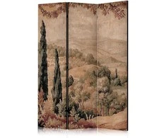 Artgeist Pertvara - Landscape with Cypresses - Old Tapestry with Mediterranean Vegetation