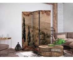 Artgeist Pertvara - Landscape with Cypresses - Old Tapestry with Mediterranean Vegetation