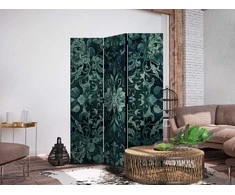 Artgeist Pertvara - Oriental Carpet Pattern - Emerald Ornaments and Rubbed Patterns