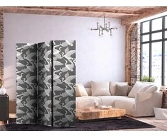 Artgeist Pertvara - Pastel birds - a delicate pattern of baltas and pilkas herons on a light pink background