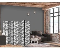 Artgeist Pertvara - Pastel birds - a delicate pattern of baltas and pilkas herons on a light pink background